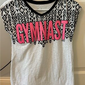 Girls size 10 Justice Gymnastics tee